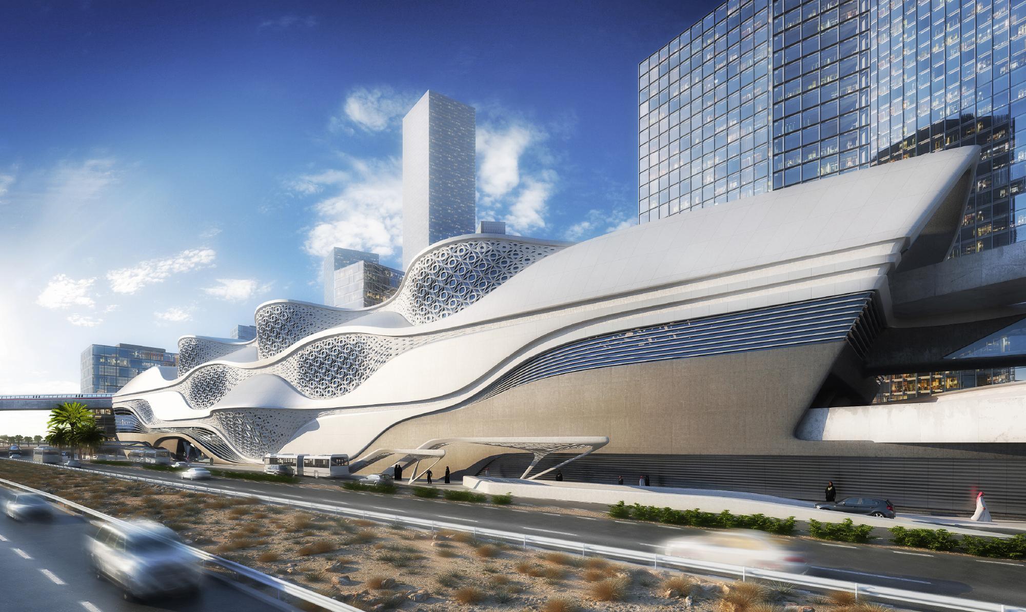 Zaha Hadid baut UBahnStation in SaudiArabien