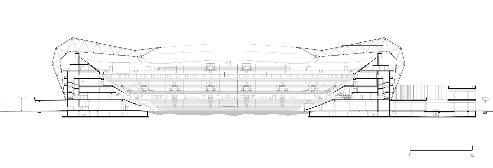 Allianz Arena Plan Stadiums Sketch Coloring Page