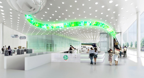 Bildergalerie zu: richtfest für dfb museum in dortmund / foyer ...