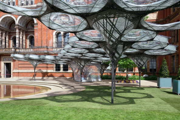Bildergalerie zu: Pavillon von Achim Menges in London ...