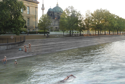 Flussbad Berlin von realities:united