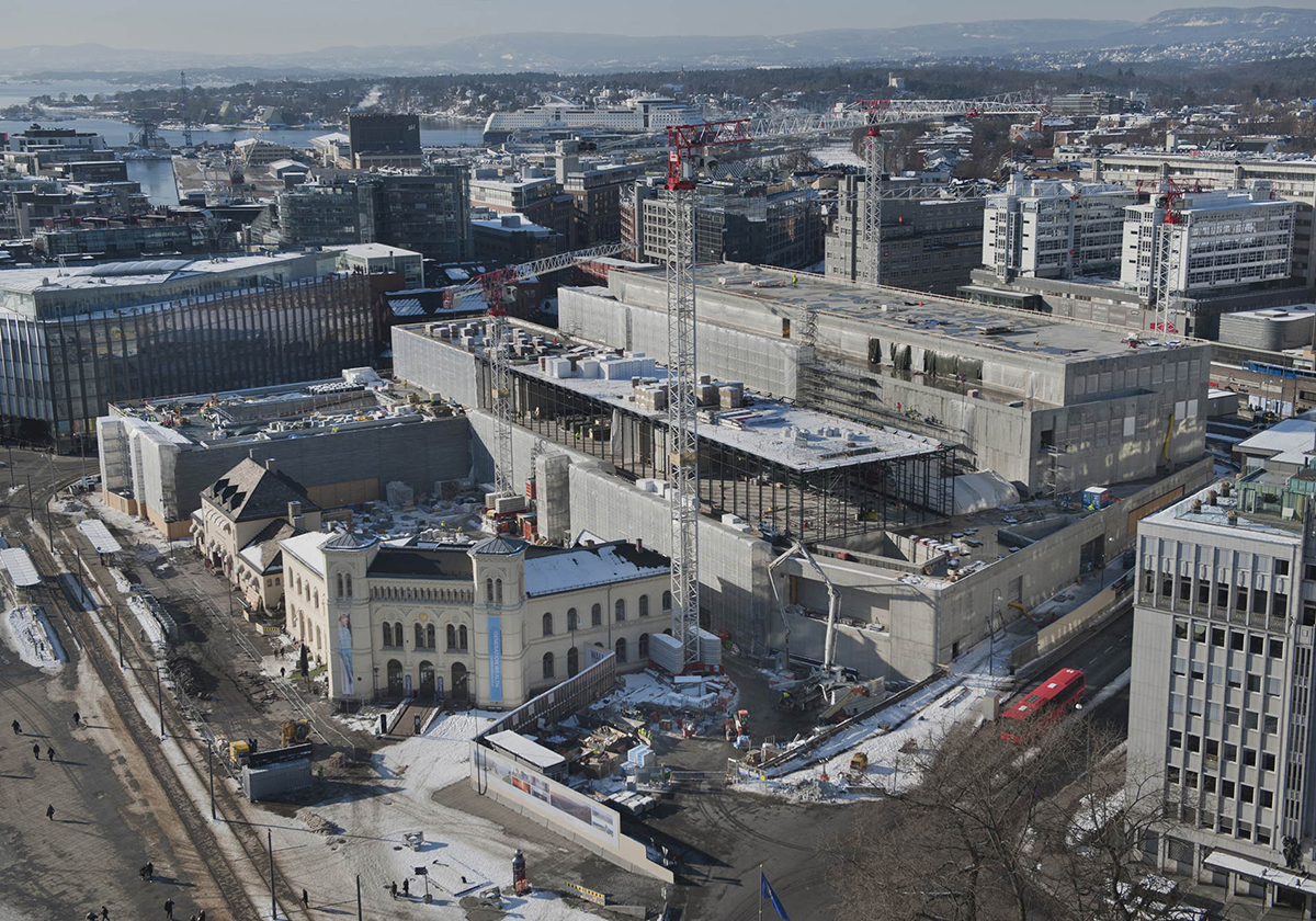Baustellenbesuch bei Kleihues + Schuwerk in Oslo ...