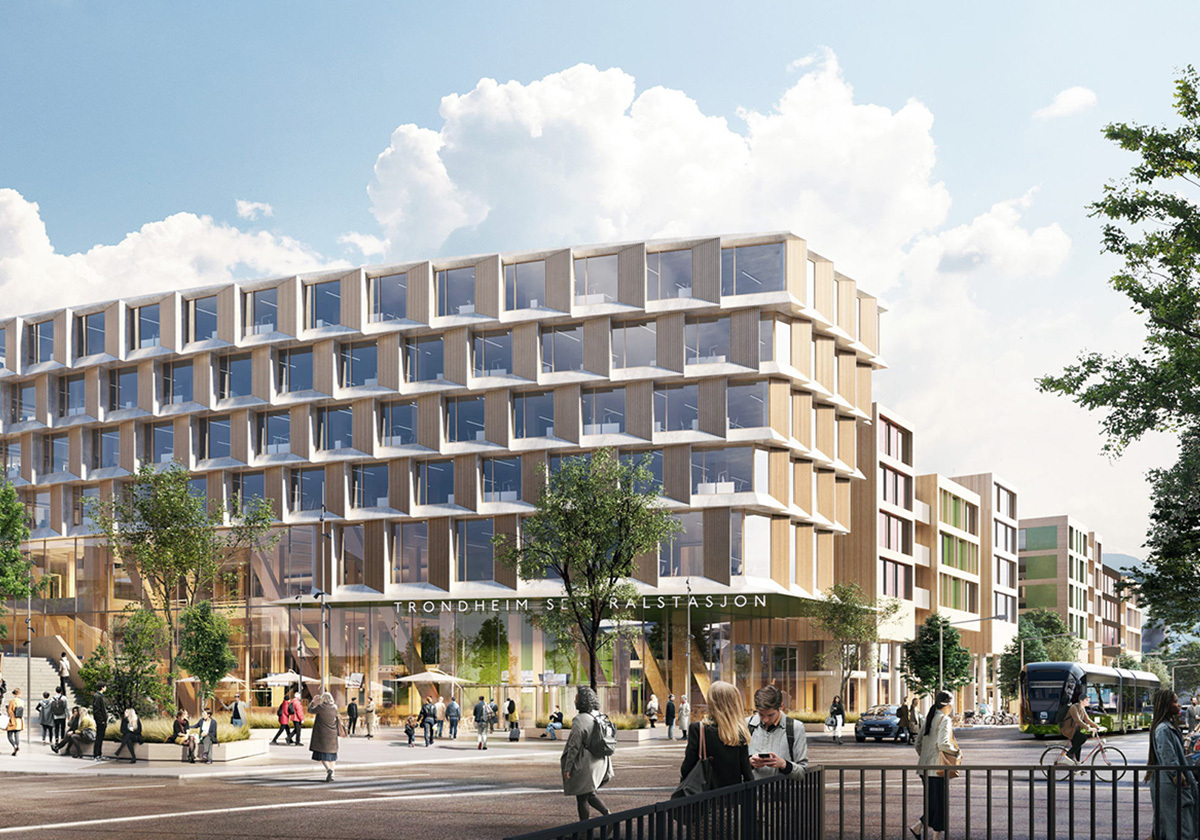 Treffpunkt Trondheim - Arkitema Architects planen neuen Hauptbahnhof